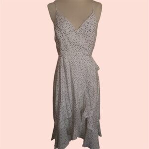 Francesca's Blue Rain Wraparound Dress